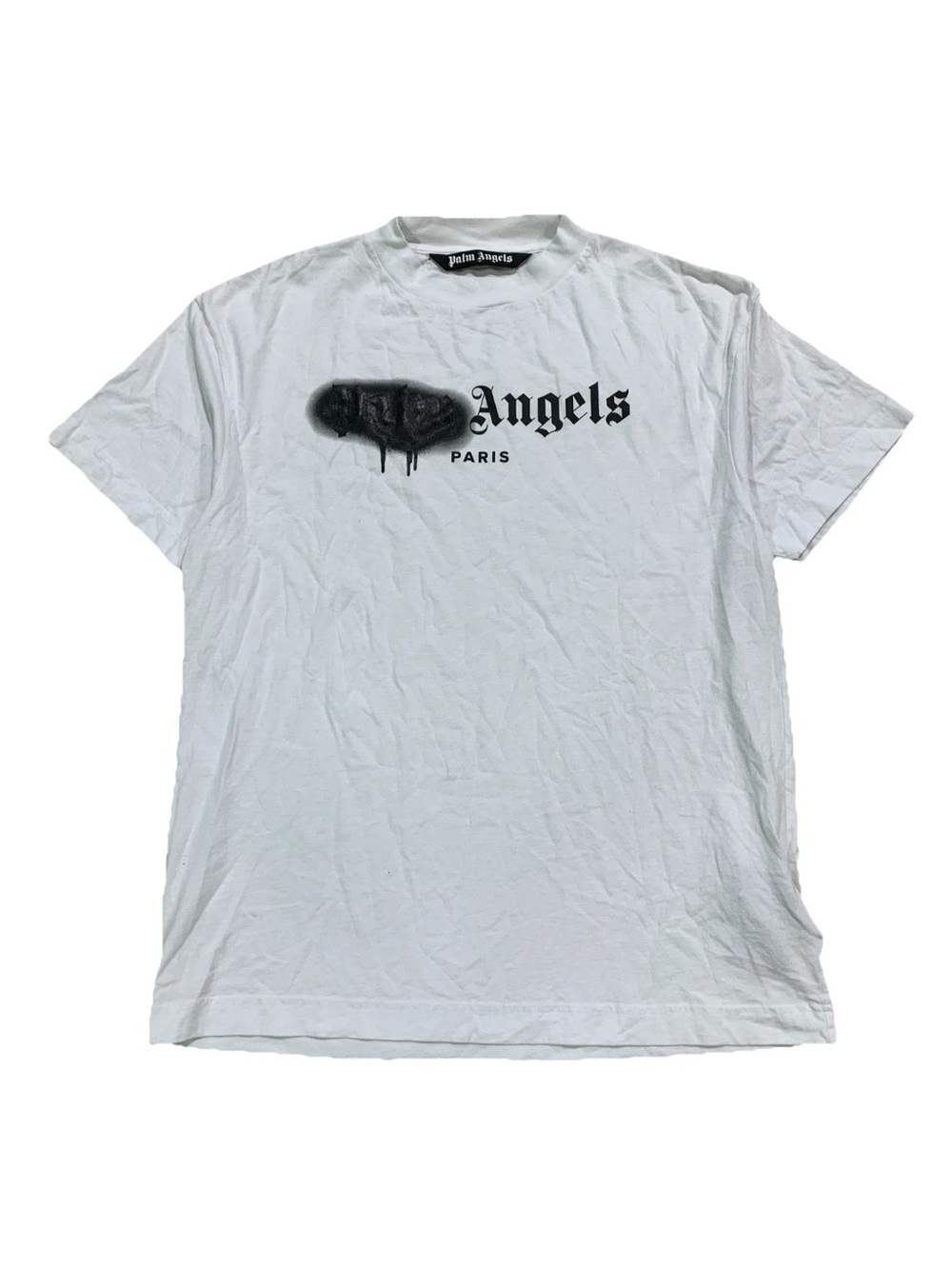 PALM ANGELS PARIS SPRAY LOGO TEE XL